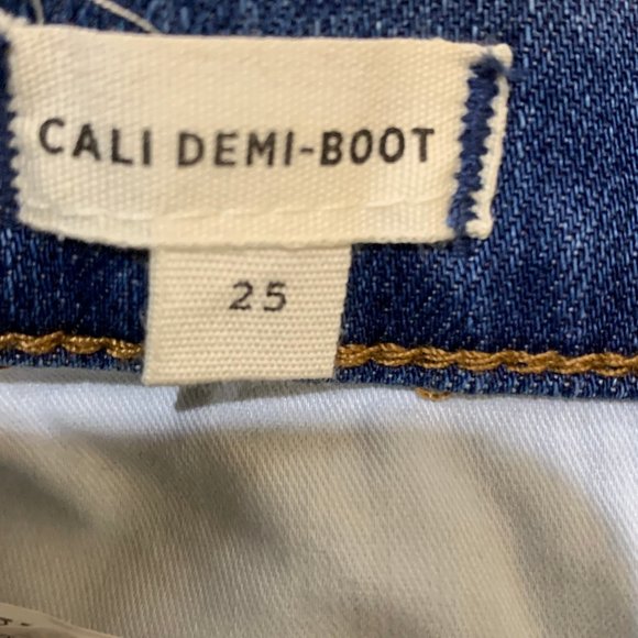 Madewell NWT Cali Demi Boot Back Seam Edition Jeans Size 25 - Picture 6 of 16